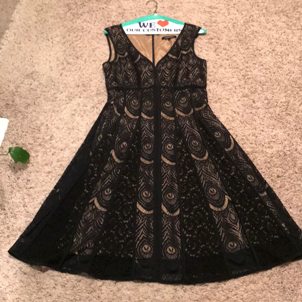 Nanette Lepore black lace sleeveless dress